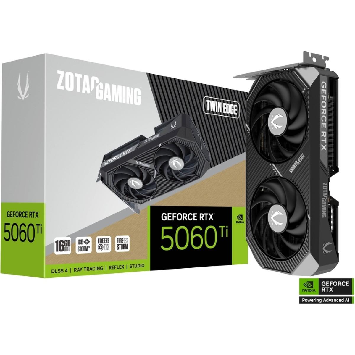 ZOTAC GAMING GeForce RTX 5060 Ti Twin Edge 16GB GDDR7 - Graphics Card
