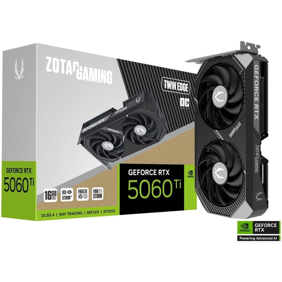 ZOTAC GAMING GeForce RTX 5060 Ti Twin Edge OC 16GB GDDR7 - Graphics Card