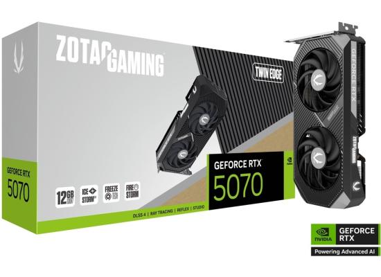 ZOTAC GAMING GeForce RTX 5070 Twin Edge 12GB GDDR7 - Graphics Card