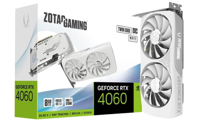 ZOTAC GAMING GeForce RTX 4060 Twin Edge OC White Edition 8GB GDDR6 - Graphics Card