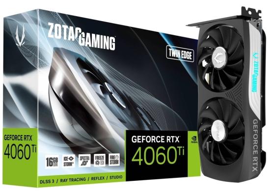 ZOTAC GAMING GeForce RTX 4060 Ti Twin Edge 16GB GDDR6 - Graphics Card