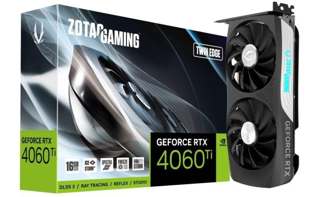ZOTAC GAMING GeForce RTX 4060 Ti Twin Edge 16GB GDDR6 - Graphics Card