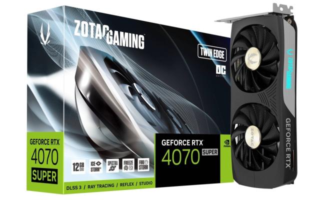 ZOTAC GAMING GeForce RTX 4070 SUPER Twin Edge OC 12GB GDDR6X - Graphics Card