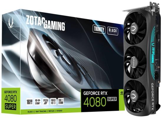 ZOTAC GAMING GeForce RTX 4080 SUPER Trinity Black Edition 16GB GDDR6X - Graphics Card