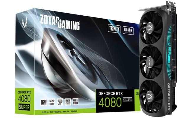 ZOTAC GAMING GeForce RTX 4080 SUPER Trinity Black Edition 16GB GDDR6X - Graphics Card