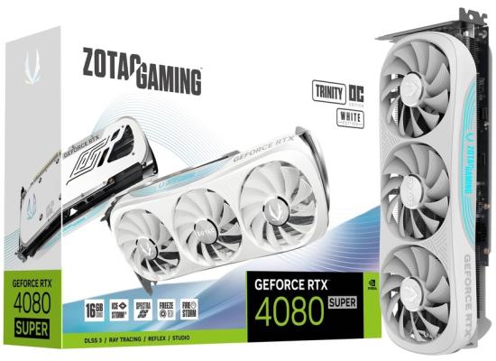 ZOTAC GAMING GeForce RTX 4080 SUPER Trinity OC White Edition 16GB GDDR6X - Graphics Card