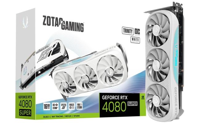 ZOTAC GAMING GeForce RTX 4080 SUPER Trinity OC White Edition 16GB GDDR6X - Graphics Card