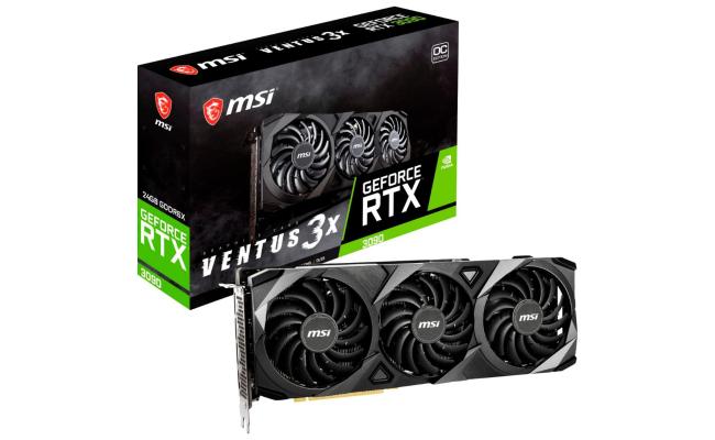 MSI Nvidia GeForce RTX™ 3090 Ventus 3x OC 24G GDDR6X