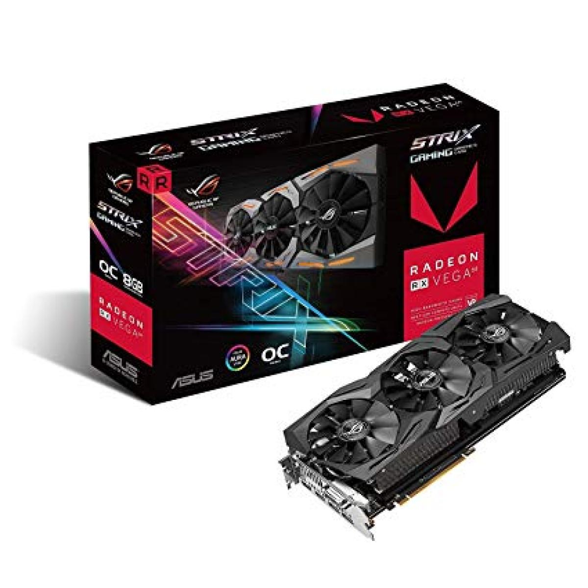 Asus ROG Strix RX VEGA64 OC edition 8GB with Aura Sync RGB for best VR & 4K gaming