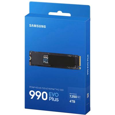 Samsung 990 EVO PLUS 4TB PCIe 4.0 NVMe M.2 SSD w/ Samsung V-NAND TLC Memory -Sequential Read/Write Up (7250/6300 MB/s)