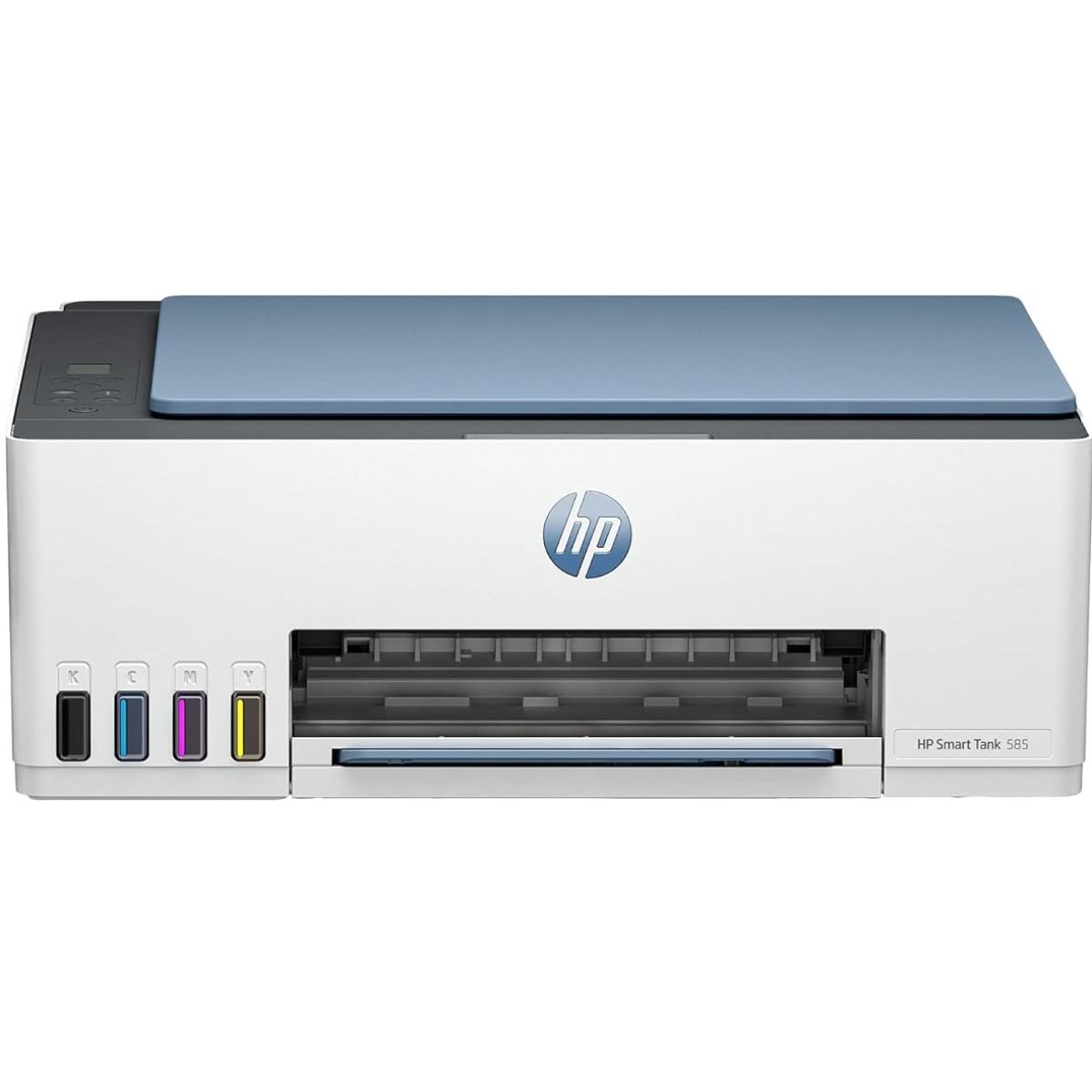 HP Smart Tank 585 Printer Wireless, Print, Scan, Copy, All In One Color Printer Up To 6000 Black & Color Pages Wi-Fi,Hi-Speed USB 2.0 and Bluetooth Low Energy
