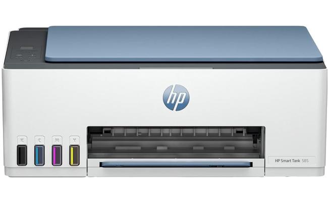 HP Smart Tank 585 Printer Wireless, Print, Scan, Copy, All In One Color Printer Up To 6000 Black & Color Pages Wi-Fi,Hi-Speed USB 2.0 and Bluetooth Low Energy