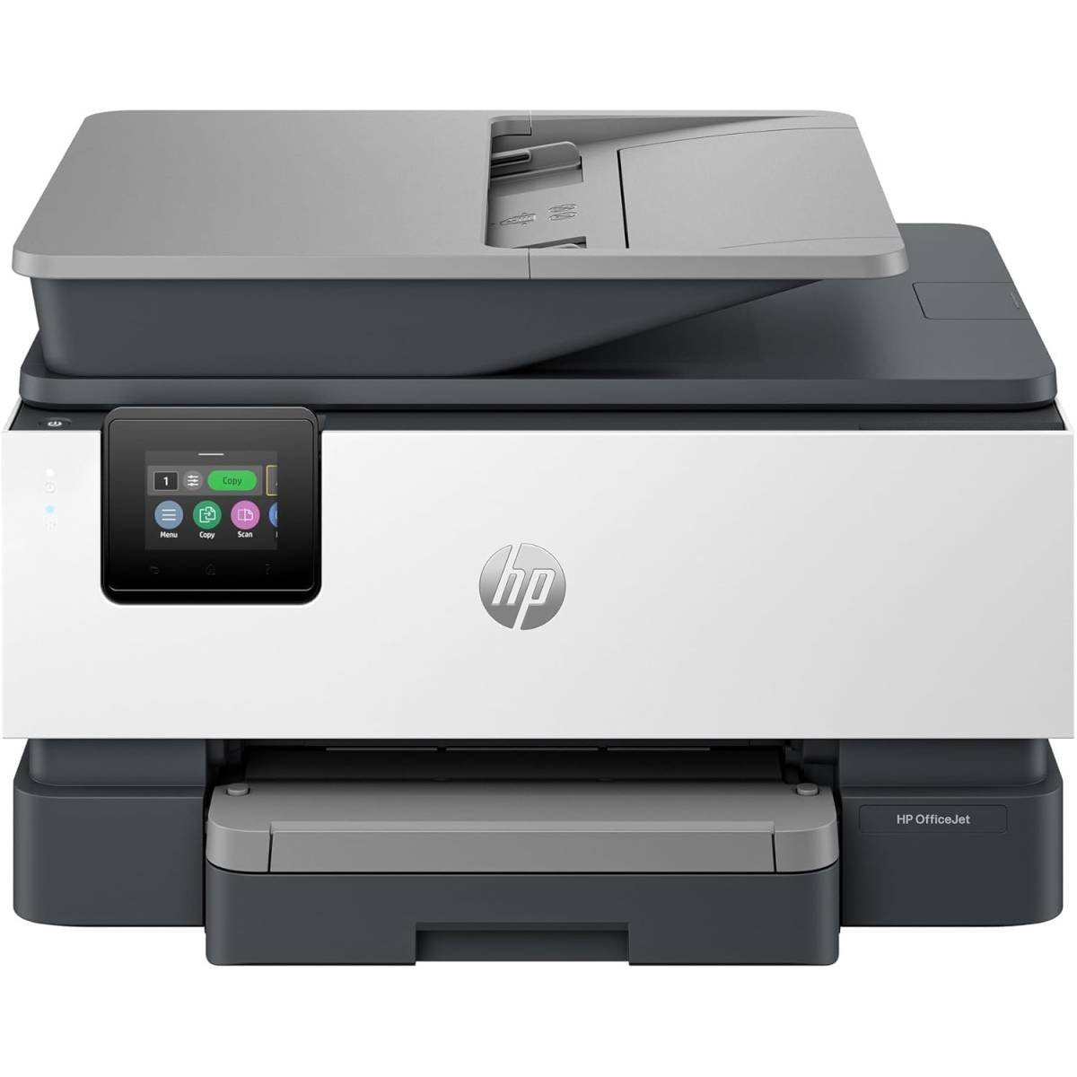 HP OfficeJet Pro 9123 All-in-One Printer, Print, copy, scan, fax, Wireless, Automatic document feeder, Two-sided printing, Two-sided scanning.