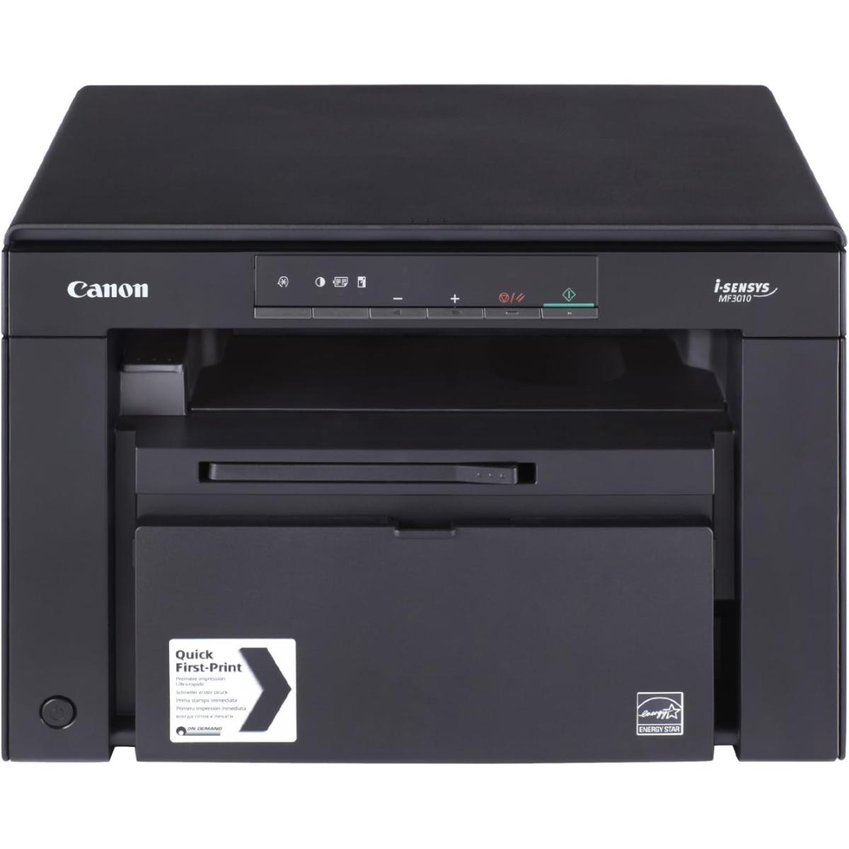 Canon I-SENSYS MF3010 All-In-One Multifunction 3in1 (print Scan copy) Monochrome Black & White, Ultra-compact Modern Design Quality & Speed Laser Printer