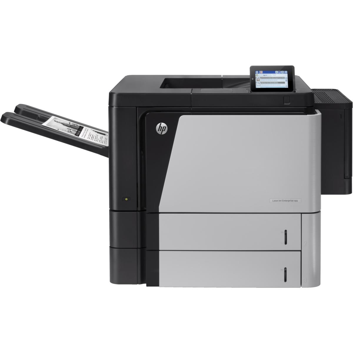 HP LaserJet Enterprise M806dn Laser (Black & White Print Only) Wireless & Ethernet Network Printer, 4.3" LCD Touchscreen, USB 2.0, Up To 55 ppm, Up to 1200 x 1200 dpi, Duplex printing, 2 x Input tray, Up to 300,000 Pages Monthly Duty Cycle