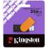 Kingston DataTraveler Exodia S USB Flash Drive - 256GB - USB 3.2 Gen 1 - USB Type A - Black/Orange - DTXS/256GB