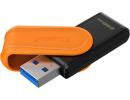 Kingston DataTraveler Exodia S USB Flash Drive - 256GB - USB 3.2 Gen 1 - USB Type A - Black/Orange - DTXS/256GB