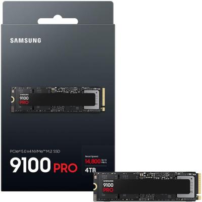 Samsung 9100 PRO 4TB PCIe 5.0 NVMe M.2 SSD-Sequential Read/Write (14,800/13,400 MB/s)