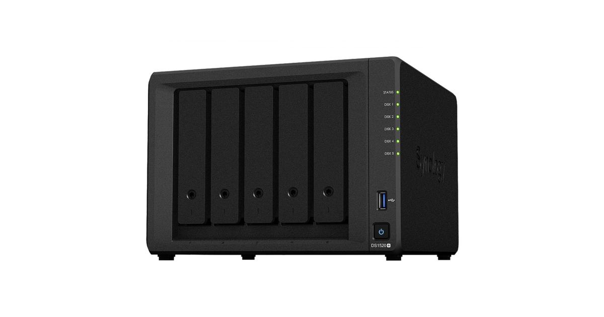 Synology DiskStation DS1520+ 5Bay NAS Storage Enclosure Ideal Network