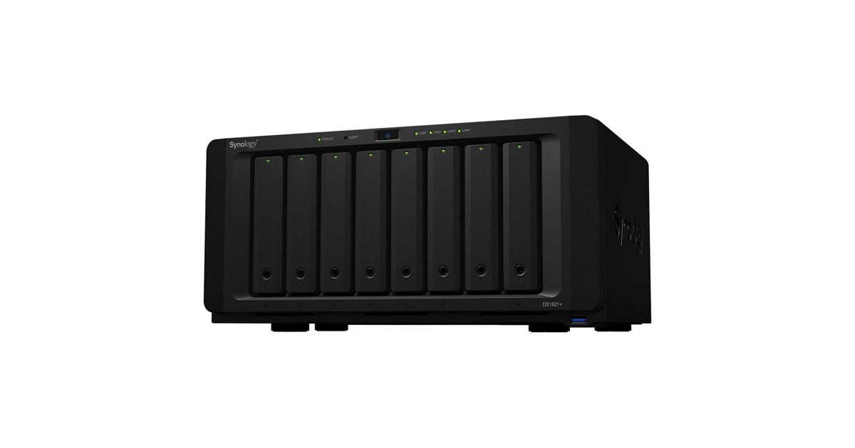 Synology DiskStation DS1821+ 8Bay NAS Storage Enclosure BusinessGrade