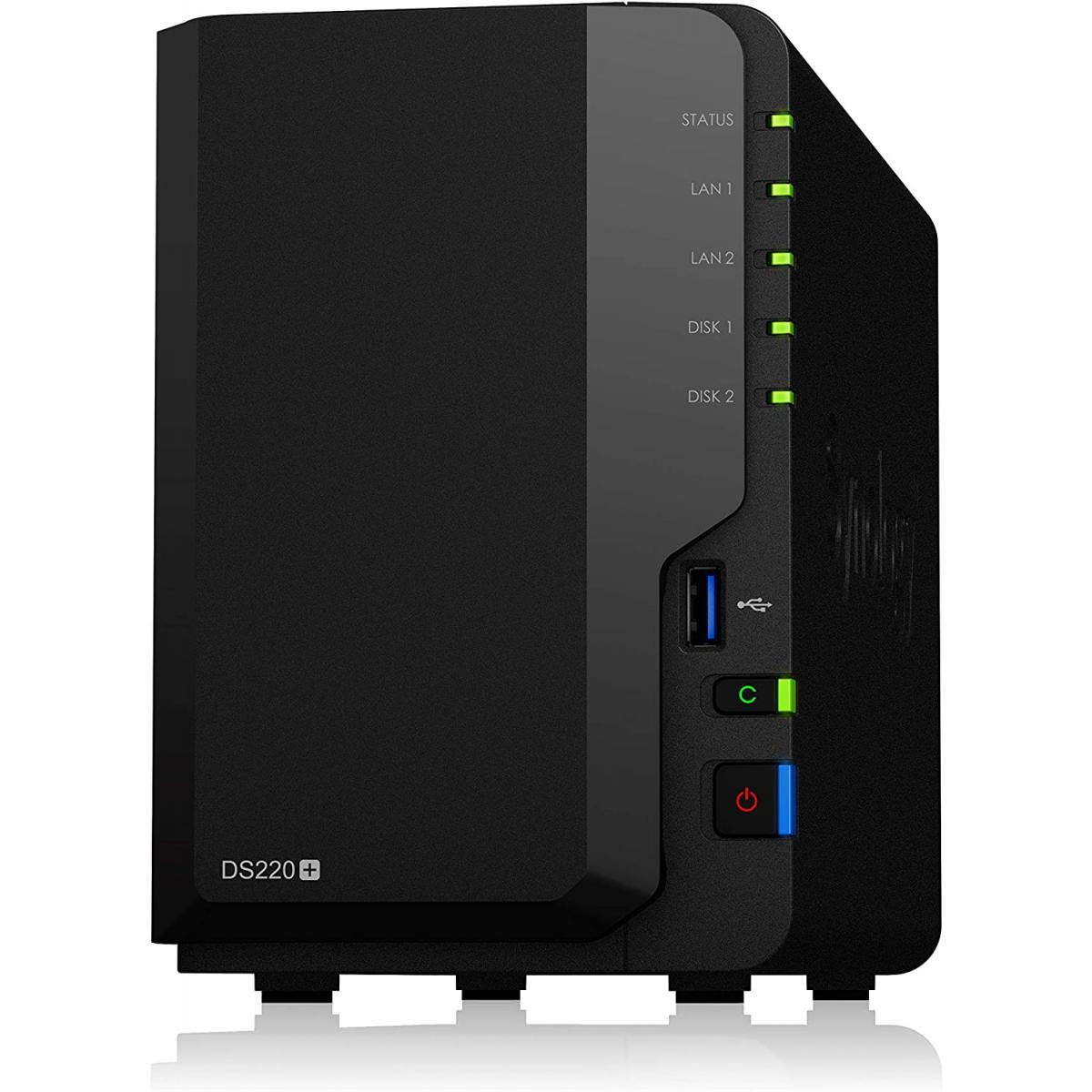 Synology DiskStation DS220+ 2-Bay NAS Storage Enclosure Streamline Data Management