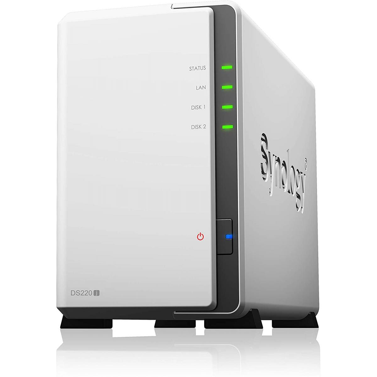 Synology DiskStation DS220J 2-Bay NAS Storage Enclosure Cloud Solution For Data Sharing & Backup