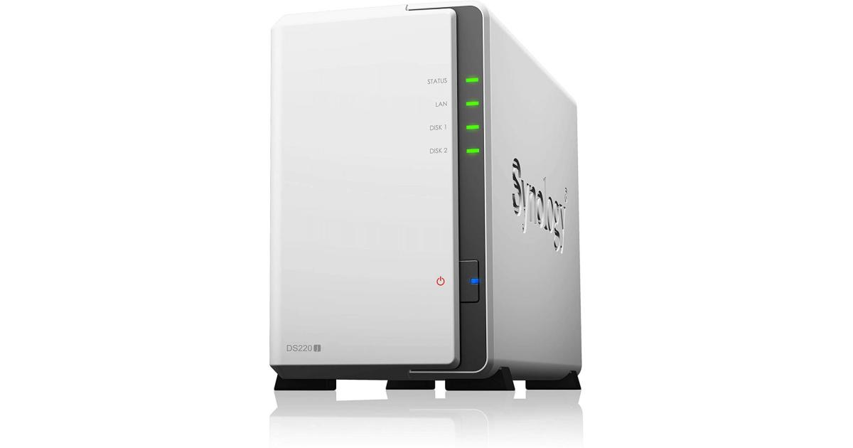 Synology DiskStation DS220J 2Bay NAS Storage Enclosure Cloud Solution