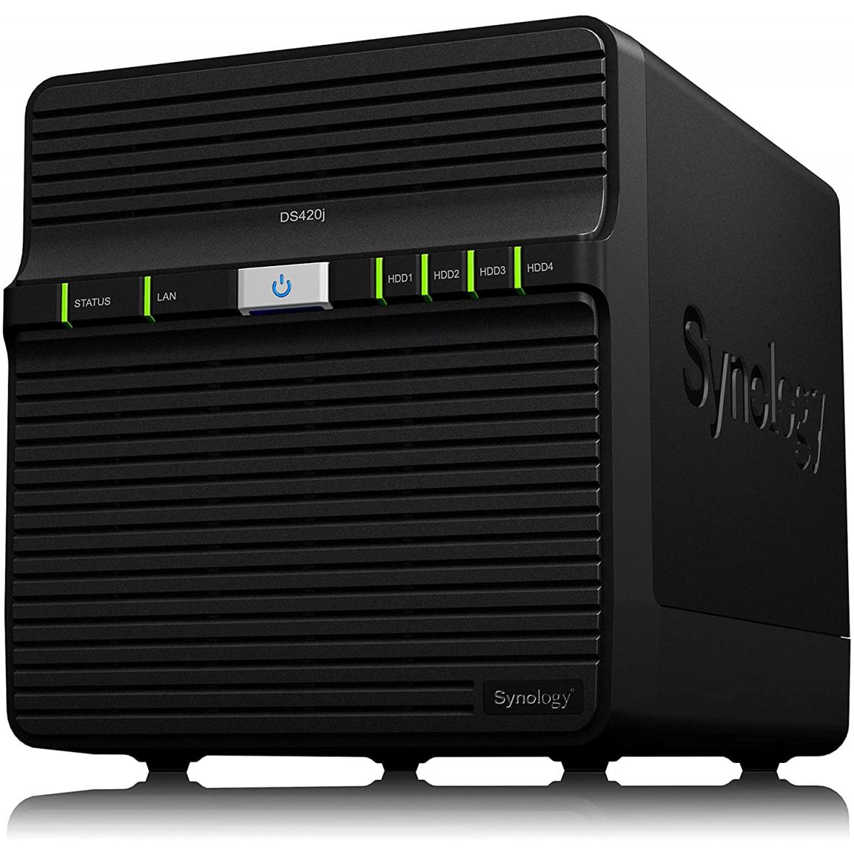 Synology DiskStation DS420J 4-Bay NAS Storage Enclosure Essential Entry-level NAS For Home