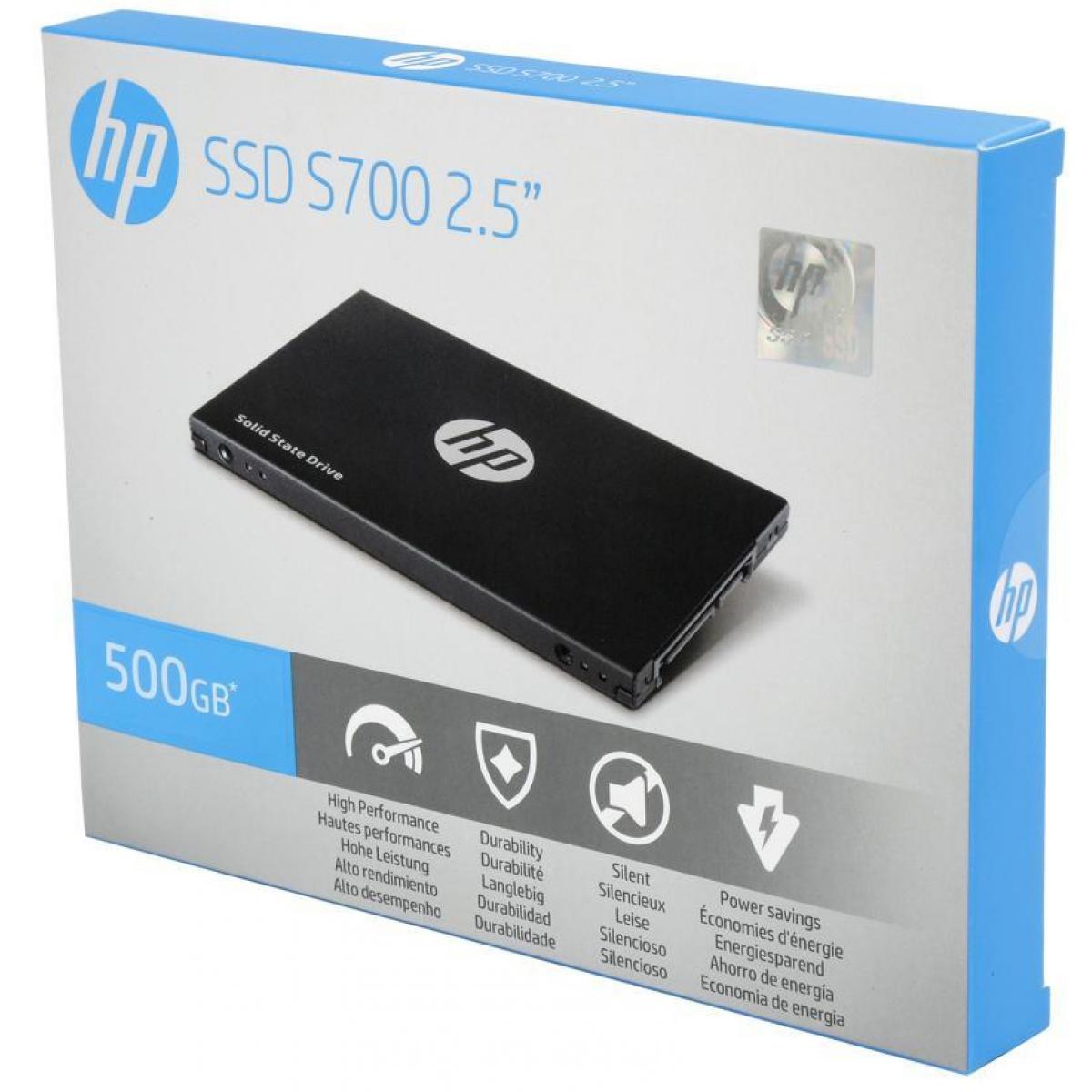 HP S700 2.5" 500GB SATA III 3D NAND Internal Solid State Drive Up to 560 MBps