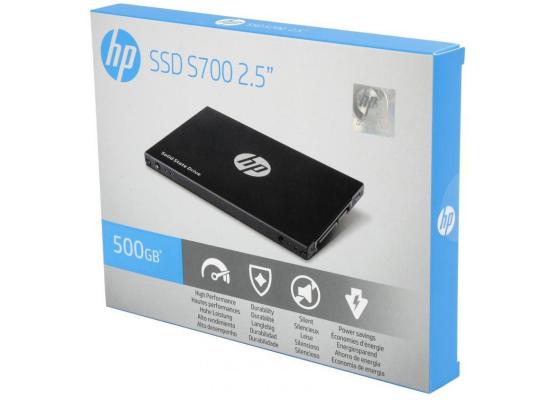 HP S700 2.5" 500GB SATA III 3D NAND Internal Solid State Drive  Up to 560 MBps