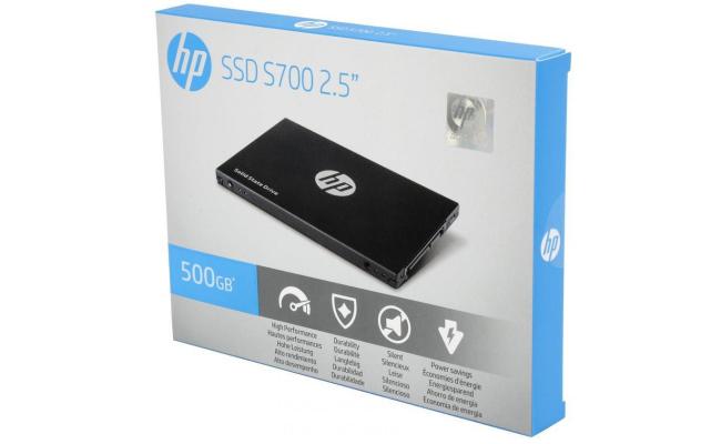 HP S700 2.5" 500GB SATA III 3D NAND Internal Solid State Drive  Up to 560 MBps