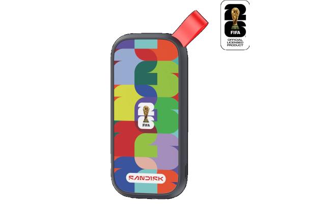 SanDisk 1TB Extreme Portable SSD (FIFA World Cup 2026 Edition) - Up to 1050MB/s, USB-C, USB 3.2 Gen 2, IP65 Water and Dust Resistance, Updated Firmware - External Solid State Drive.