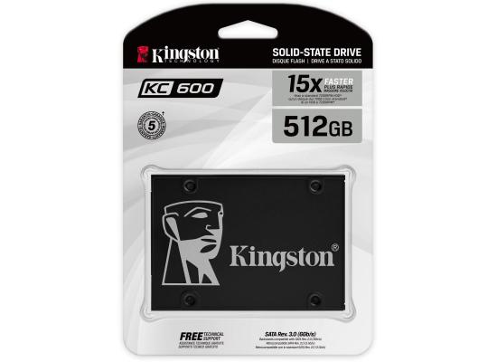 Kingston KC600 SSD 512GB SATA 3 2.5Inch 15X Faster