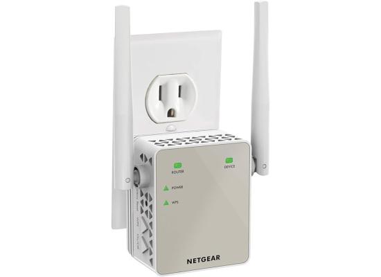 NETGEAR Wi-Fi Range Extender EX6120 - Coverage Up to 1500 Sq Ft and 25 Devices with AC1200 Dual Band Wireless Signal Booster & Repeater (Up to 1200Mbps Speed), and Compact Wall Plug Design, White