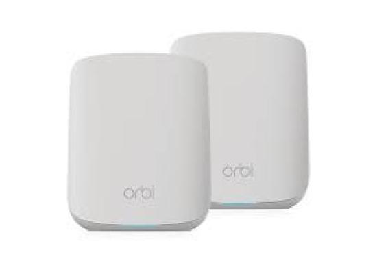 NETGEAR (RBK352) Orbi Mesh AX1800 (Up to 1.8 Gbps) Wi-Fi 6 Dual Band Router with 1 Satellite Extender Whole Home Coverage up to 2,500 sq. ft. and 30 Devices (2-Pack)