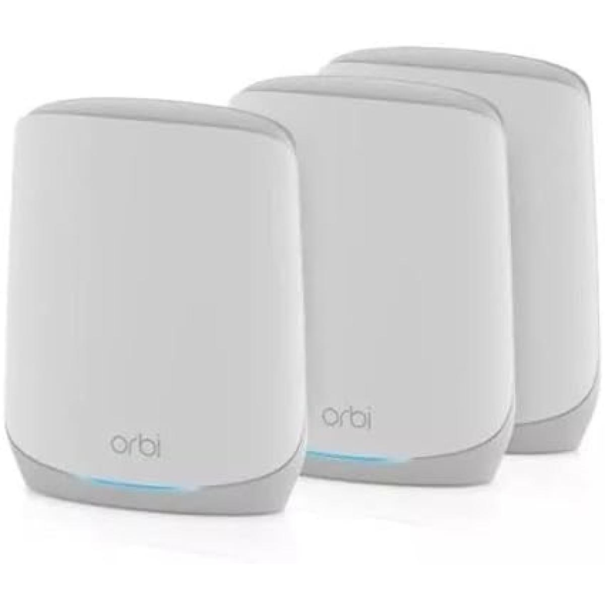 Netgear RBK763S-100NAS Orbi Tri-Band WiFi 6 Mesh System Router + 2 Satellites