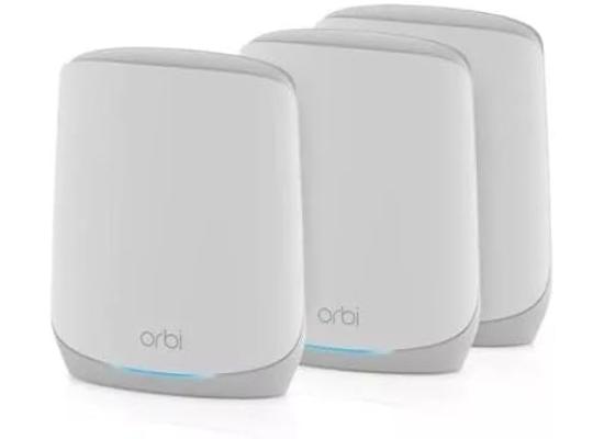 Netgear RBK763S-100NAS Orbi Tri-Band WiFi 6 Mesh System Router + 2 Satellites