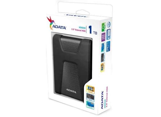 ADATA HD650 1TB USB 3.1 Portable External Hard Drive - Black