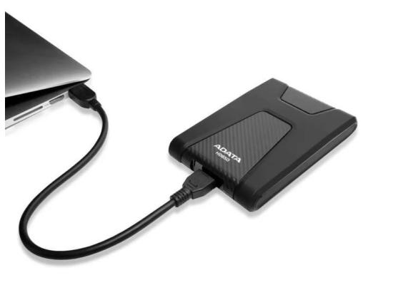 ADATA HD650 2TB USB 3.1 Portable External Hard Drive - Black