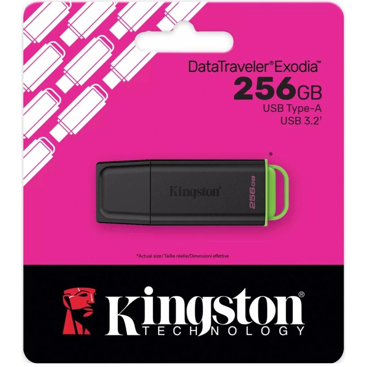 Kingston DataTraveler Exodia USB Type-A Flash Drive Single Pack USB 3.2 Gen 1 - 256GB