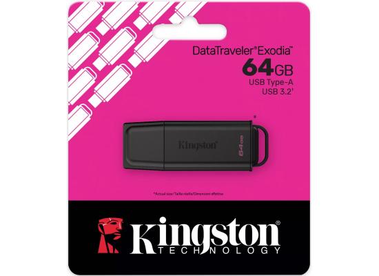 Kingston DataTraveler Exodia USB Type-A Flash Drive Single Pack USB 3.2 Gen 1 - 64GB