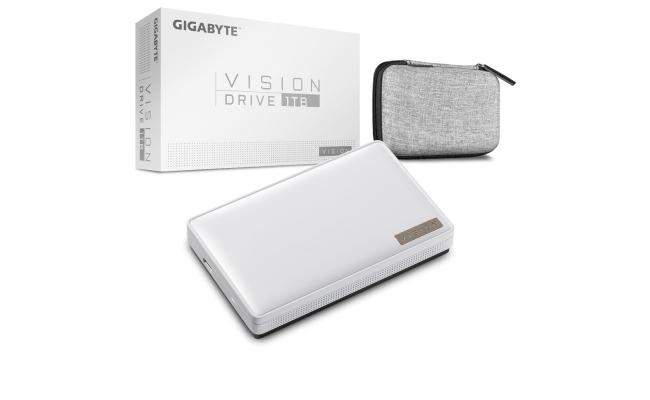 Gigabyte Vision Drive 1TB External USB Type-C SSD NVME (2000MB Read/Write) with USB3.2 Gen2x2 Expansion