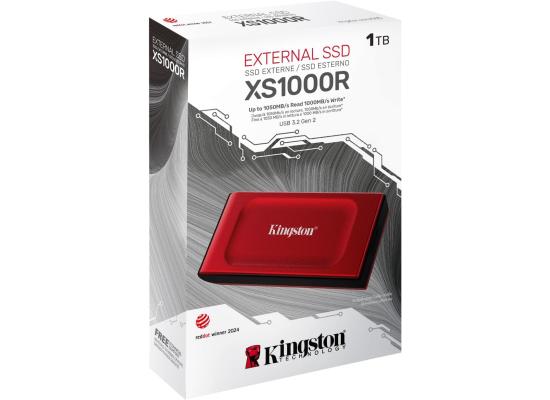 Kingston XS1000R 1TB USB Type-C To Type-A (3.2 Gen 2) Portable External Solid State Drive (SSD) Up to 1050MB/s Read & Write