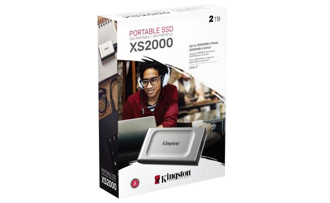 Kingston XS2000 2TB USB Type-C Portable External Solid State Drive (SSD) Up to 2000MB/s Read & Write