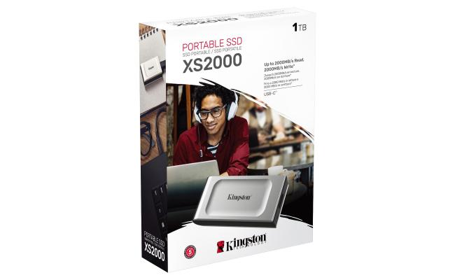 Kingston XS2000 1TB USB Type-C Portable External Solid State Drive (SSD) Up to 2000MB/s Read & Write