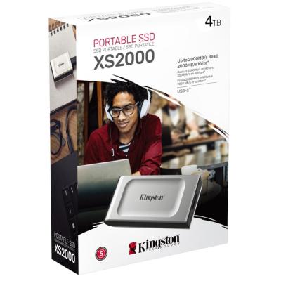 Kingston XS2000 4TB USB Type-C Portable External Solid State Drive (SSD) Up to 2000MB/s Read & Write