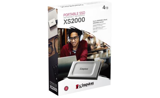 Kingston XS2000 4TB USB Type-C Portable External Solid State Drive (SSD) Up to 2000MB/s Read & Write