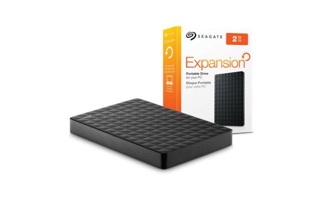 Seagate Expansion 2TB USB 3.0 Portable External Hard Drive, Black