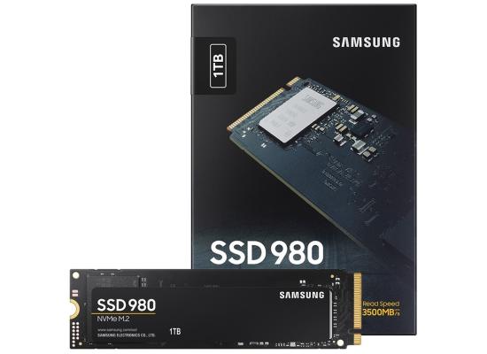  SAMSUNG 980 SSD 1TB PCIe 3.0 M.2 NVMe Read/Write Up To 3,500/3,000 MB/s