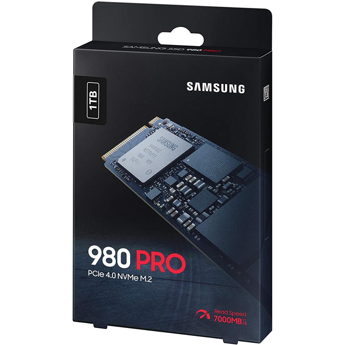 SAMSUNG 980 PRO SSD 1TB PCIe 4.0 M.2 NVMe Read/Write Up To 7,000/5,000 MB/s